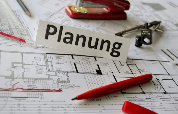 Technische Zeichnungen und Planung eines Projektes